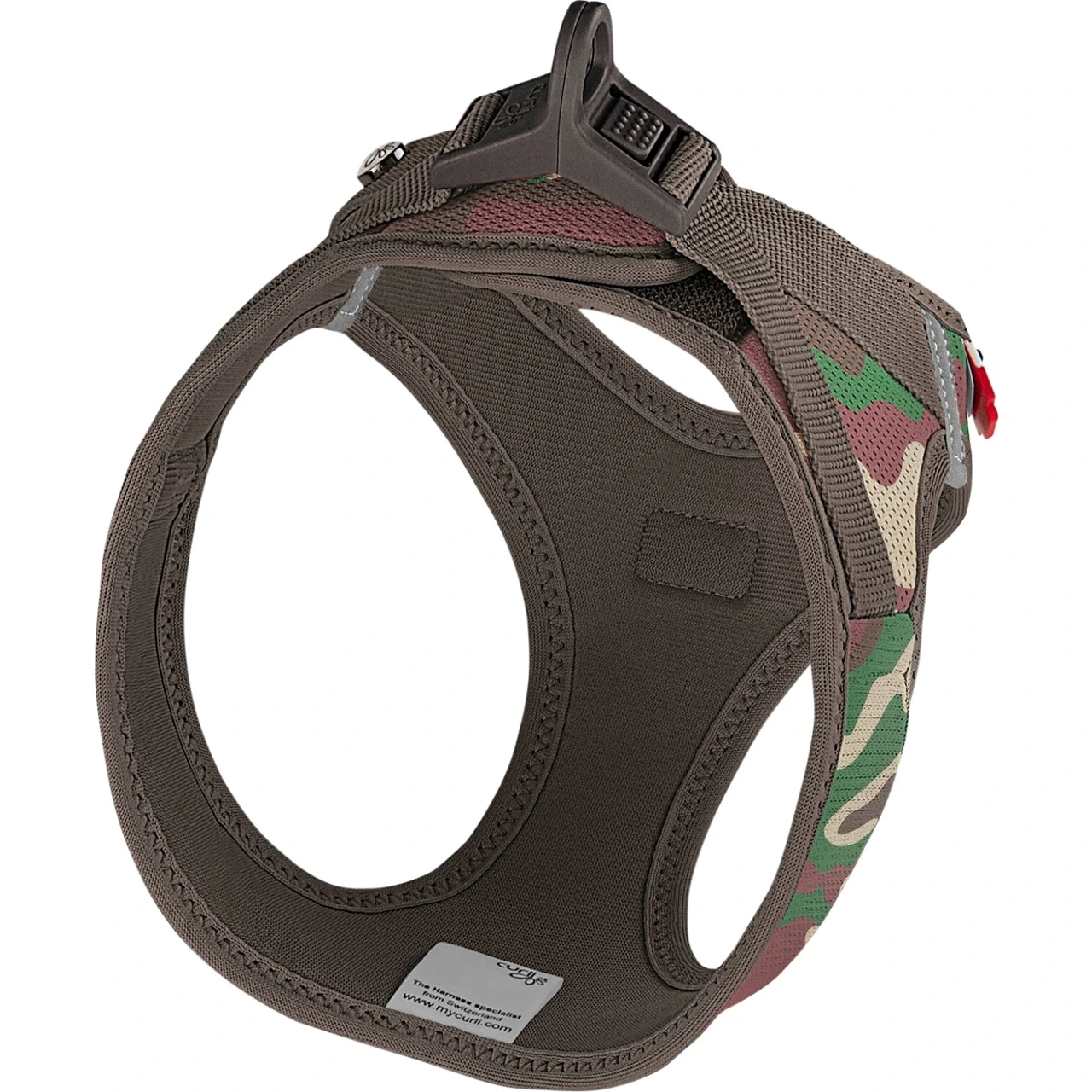 Curli Vest Hundesele Clasp Air Mesh 2XS Camo - let og tryg sele til små hunde